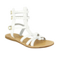 Argos Leather Sandals in White