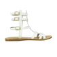 Argos Leather Sandals in White