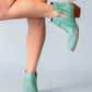 Kickin' Booties in Turquoise Suede