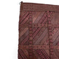 Calla Woven Leather Clutch in Rust