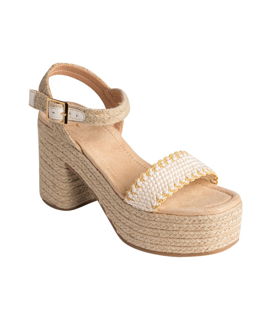 Elise Wedge in Off White