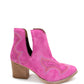 Journee Ankle Boots in Magenta